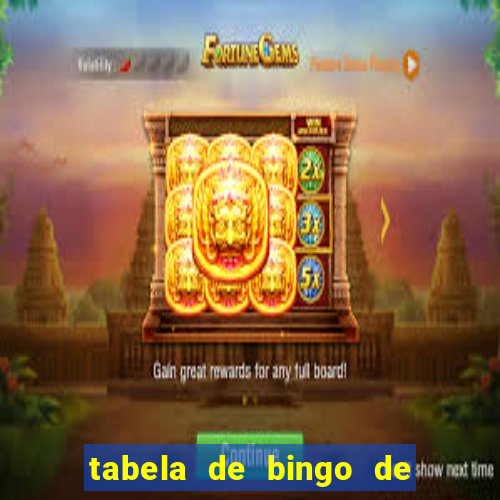 tabela de bingo de 1 a 100